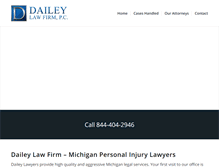 Tablet Screenshot of daileylawyers.com